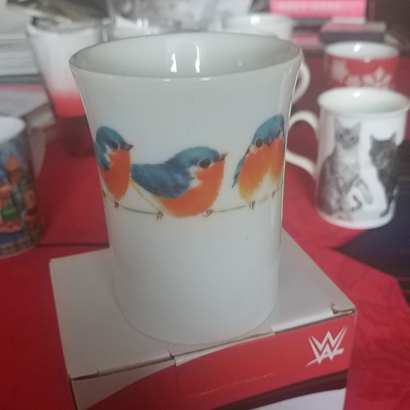 10/$10   Porcelain Bluebird Mug Vintage - Picture 3 of 4
